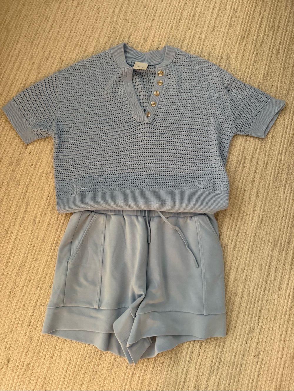 Varley Women’s Set — Women Top, DoubleSoft Shorts — Size Medium